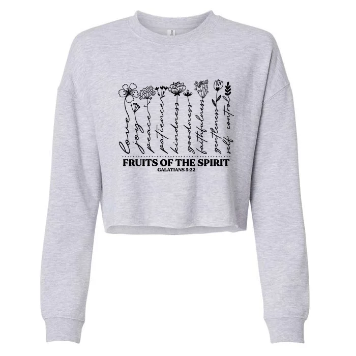 Fruits Of The Spirit Galatians 5:22 Cropped Pullover Crew