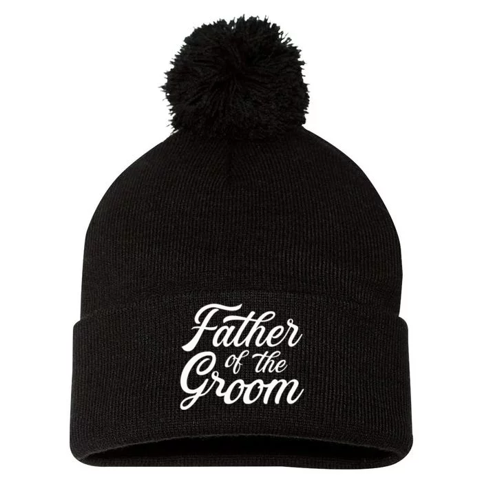 Father Of The Groom Dad Gift For Wedding Or Bachelor Party Pom Pom 12in Knit Beanie