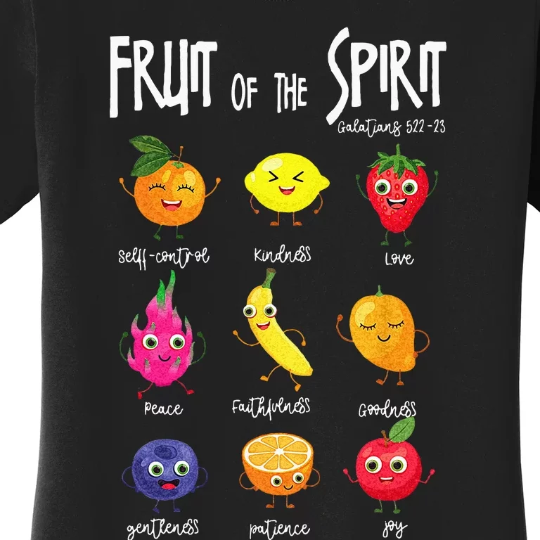 Fruit Of The Spirit Christian Faith Jesus God Lover Women's T-Shirt