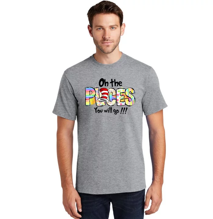 Funny Oh The Places Youll Go When You Read Tall T-Shirt