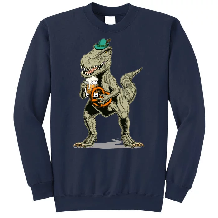 Funny Oktoberfest Tyrannosaurus Rex T Rex Dinosaur Sweatshirt