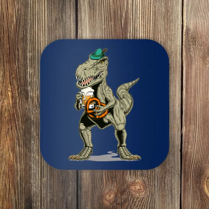 Funny Oktoberfest Tyrannosaurus Rex T Rex Dinosaur Coaster