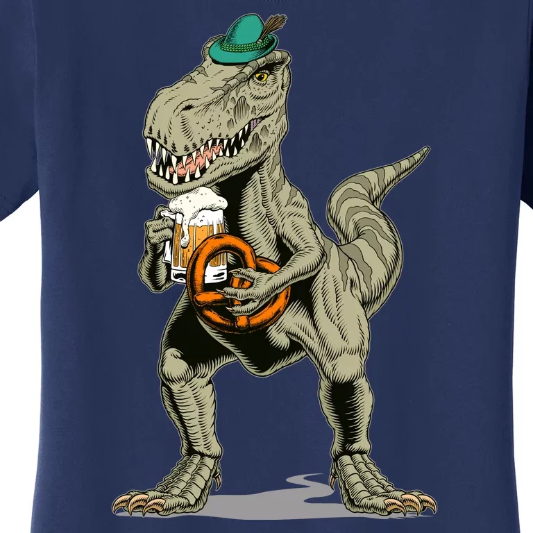 Funny Oktoberfest Tyrannosaurus Rex T Rex Dinosaur Women's T-Shirt