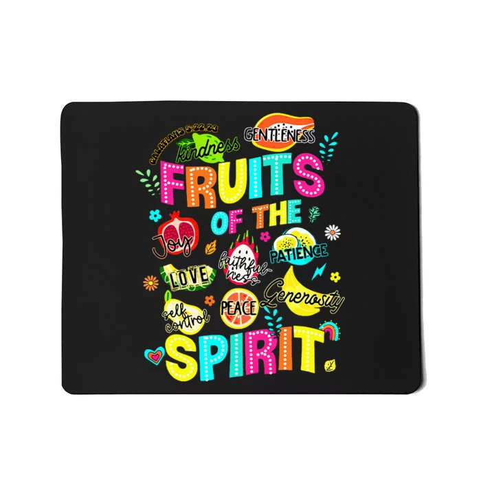 Fruits Of The Spirit Jesus Christian Inspirational Religious Mousepad