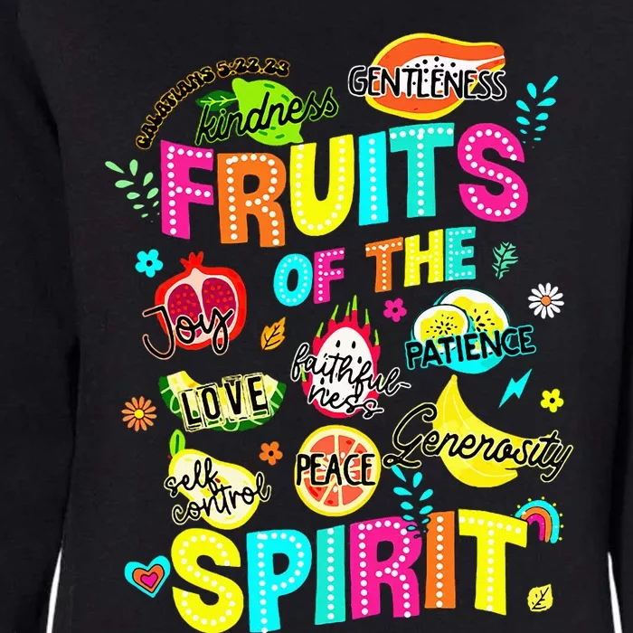 Fruits Of The Spirit Jesus Christian Inspirational Religious Womens California Wash Sweatshirt