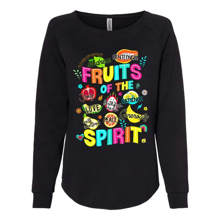 Fruits Of The Spirit Jesus Christian Inspirational Religious Womens California Wash Sweatshirt