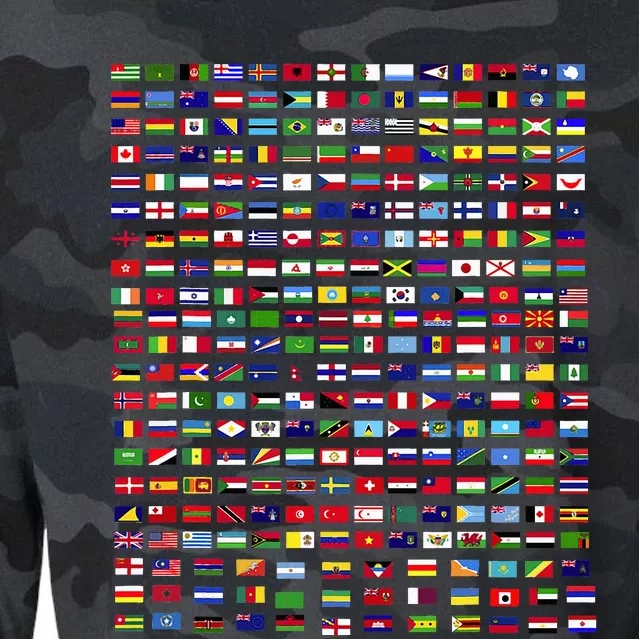 Flags of the Countries of the World 287 Flag International Cropped Pullover Crew