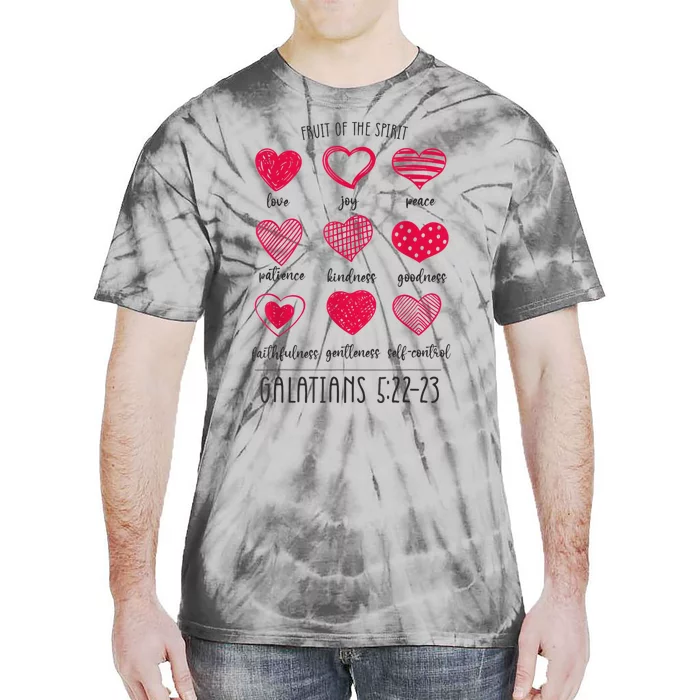 Fruit Of The Spirit Heart Galatians 5 22 23 Tie-Dye T-Shirt