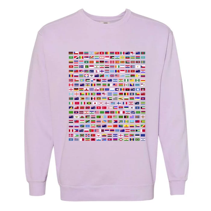 Flags Of The Countries Of The World 287 Flag International Funny Gift Garment-Dyed Sweatshirt