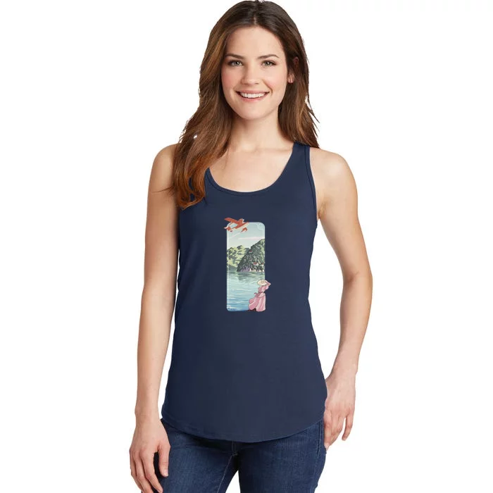 Flying Over The Sea Ladies Essential Tank