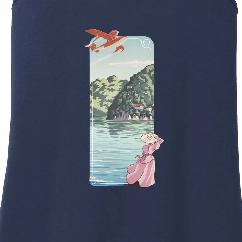 Flying Over The Sea Ladies Essential Tank