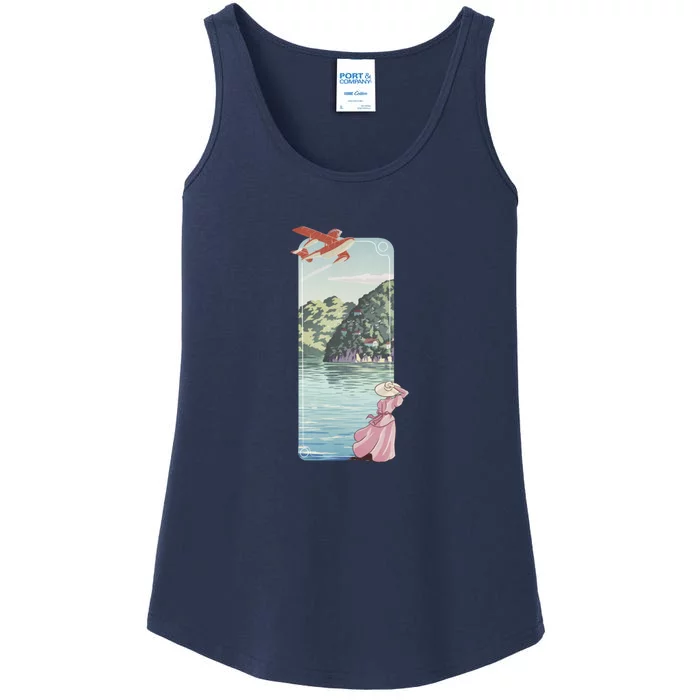 Flying Over The Sea Ladies Essential Tank