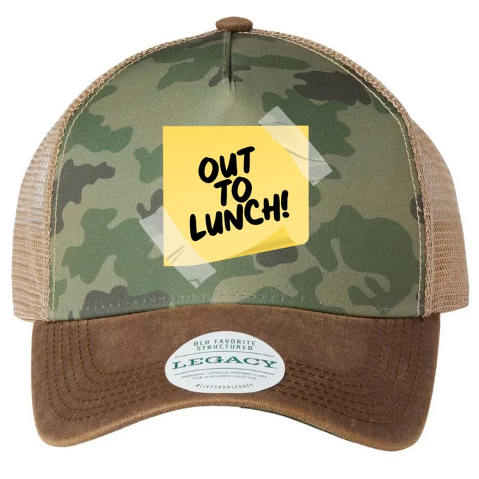 Funny Out To Lunch Taped Note Legacy Tie Dye Trucker Hat