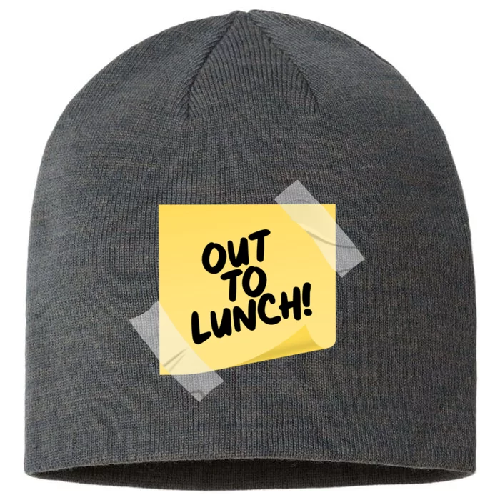 Funny Out To Lunch Taped Note 8 1/2in Sustainable Knit Beanie