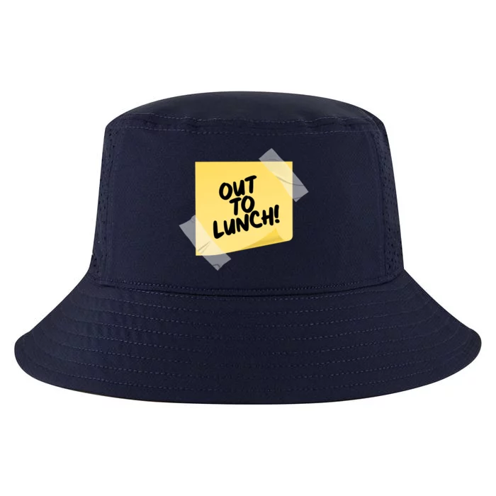 Funny Out To Lunch Taped Note Cool Comfort Performance Bucket Hat