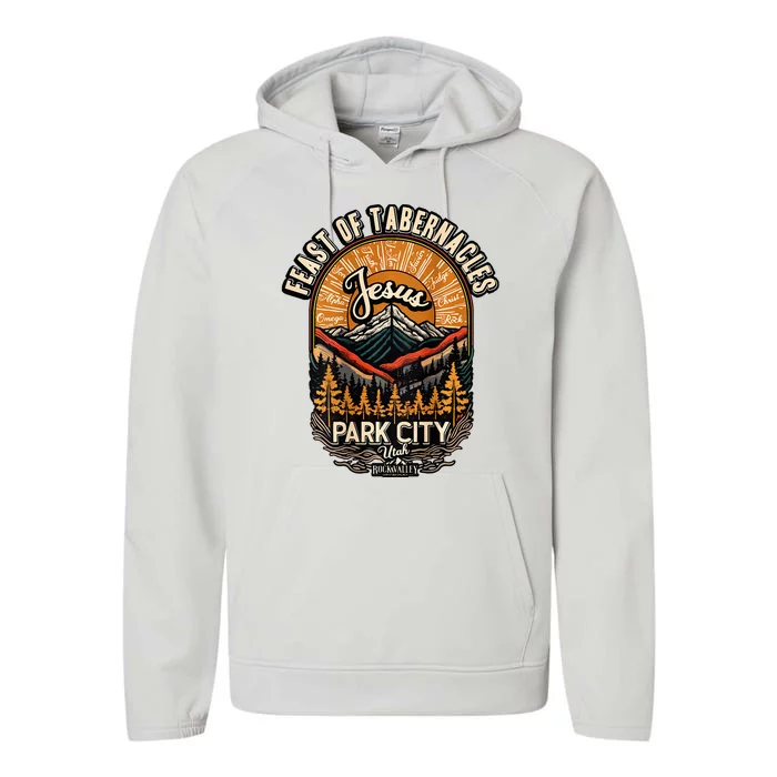 Feast Of Tabernacles Park City Utah Rock Valley Christian Performance Fleece Hoodie