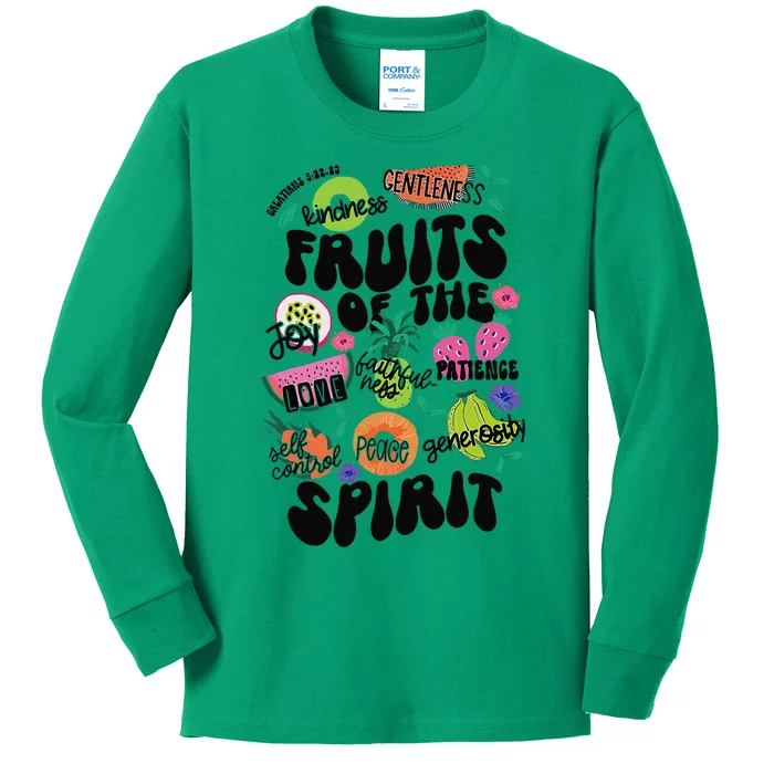 Fruits Of The Spirit Kids Long Sleeve Shirt