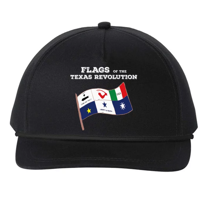 Flags Of The Texas Revolution History Snapback Five-Panel Rope Hat