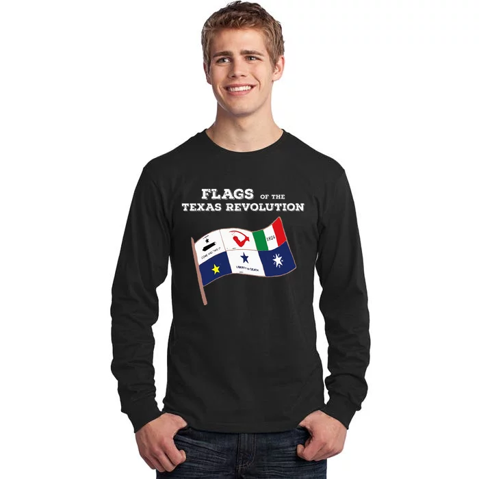 Flags Of The Texas Revolution History Tall Long Sleeve T-Shirt