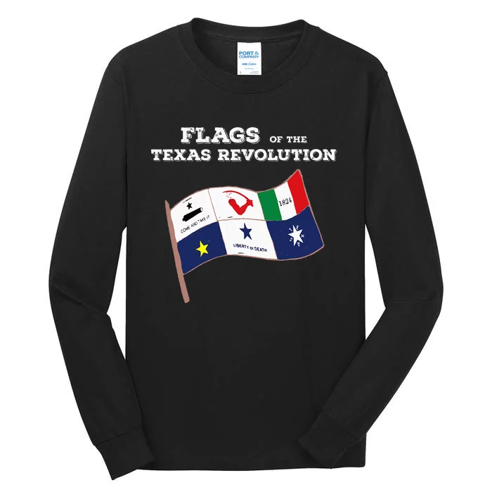 Flags Of The Texas Revolution History Tall Long Sleeve T-Shirt