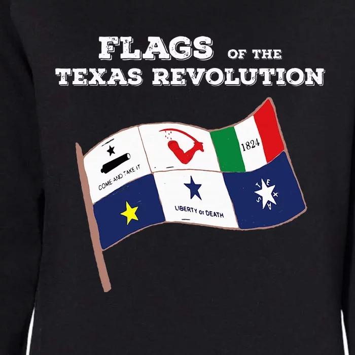 Flags Of The Texas Revolution History Womens California Wash Sweatshirt