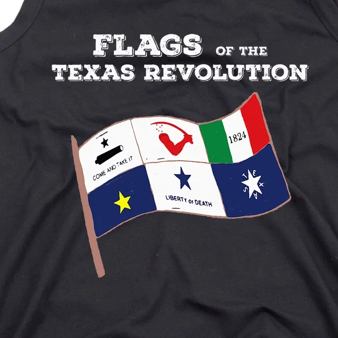 Flags Of The Texas Revolution History Tank Top