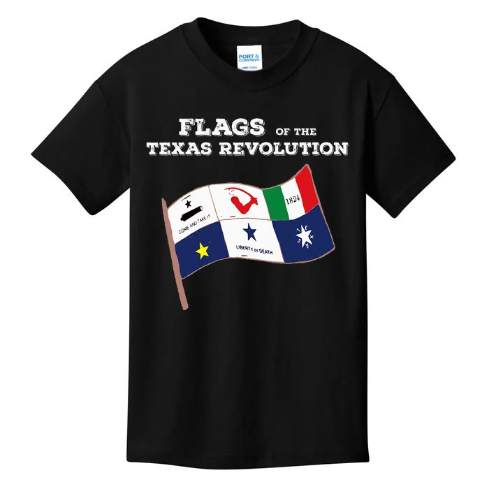 Flags Of The Texas Revolution History Kids T-Shirt