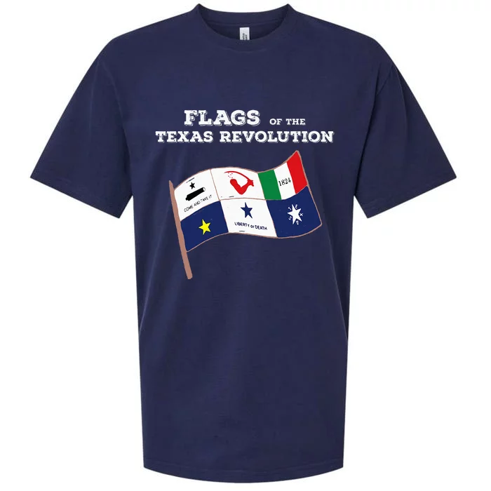 Flags Of The Texas Revolution History Sueded Cloud Jersey T-Shirt