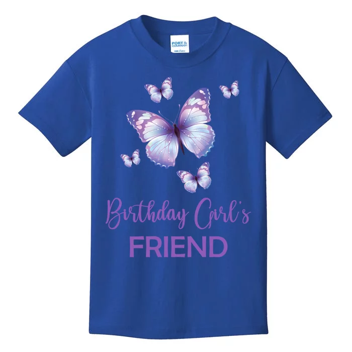 Friend Of The Birthday Butterfly Family 1st Birthday Meaningful Gift Kids T-Shirt