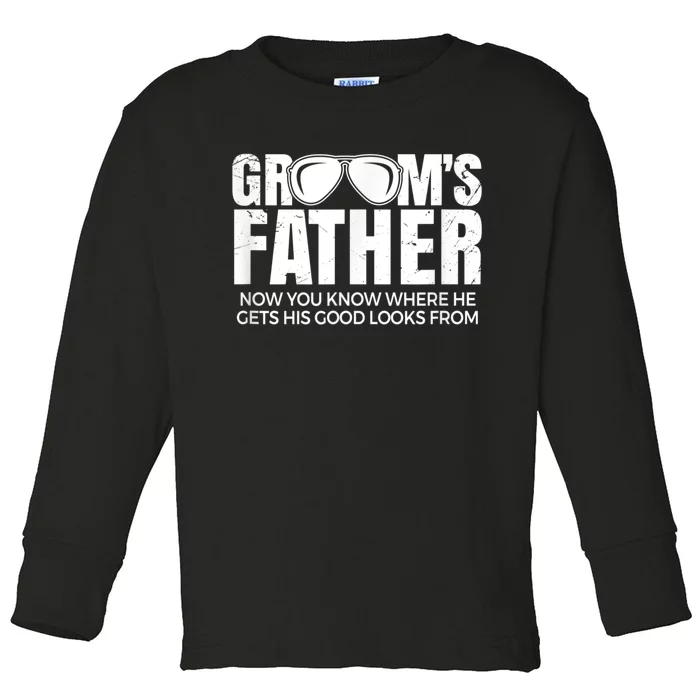 Father Of The Groom Toddler Long Sleeve Shirt