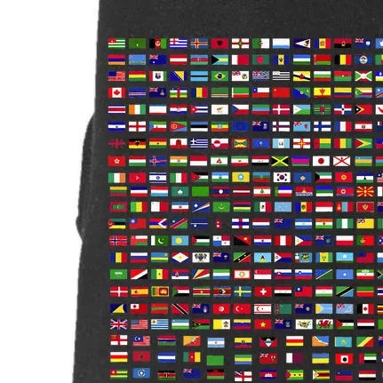 Flags Of The Countries Of The World 287 Flag International Doggie 3-End Fleece Hoodie