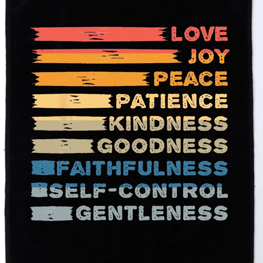 Fruit Of The Spirit Christian Bible Verse Love Joy Peace Platinum Collection Golf Towel