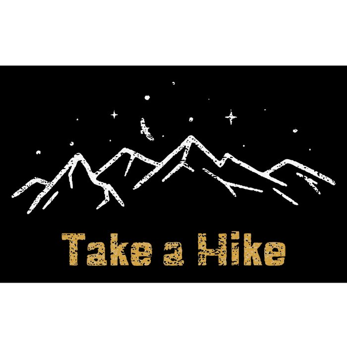 Funny Outdoors Take A Hike Mountain Range Bumper Sticker