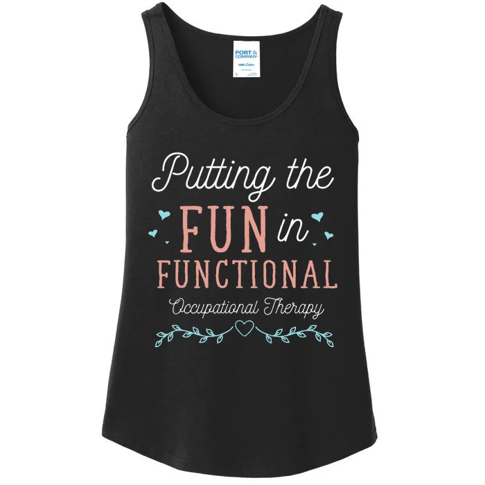 Funny OTA Therapy OT Exercise Occupational Therapy Ladies Essential Tank