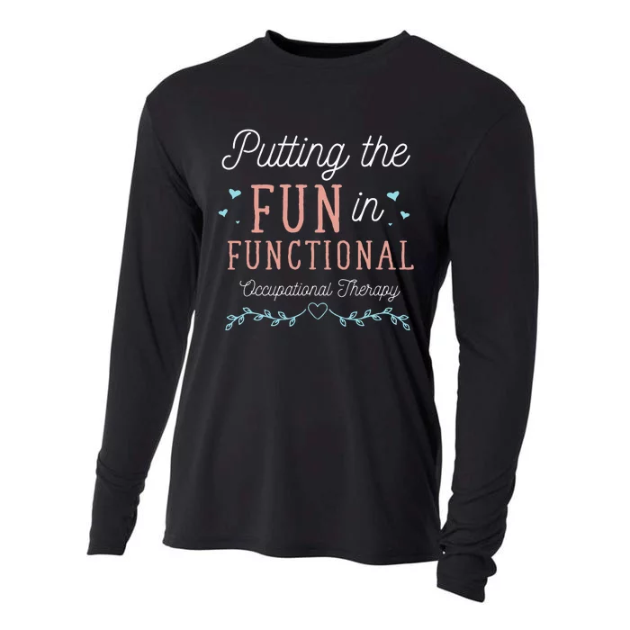 Funny OTA Therapy OT Exercise Occupational Therapy Cooling Performance Long Sleeve Crew