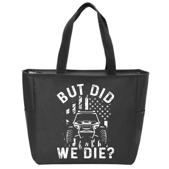 Funny Offroading Utv Offroad Off Road Vehicle Rock Crawling Zip Tote Bag