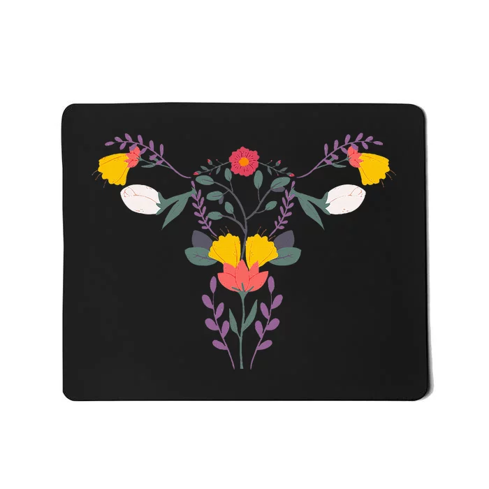 Floral Ovary Uterus Flower Vagina Rights Feminist Mousepad