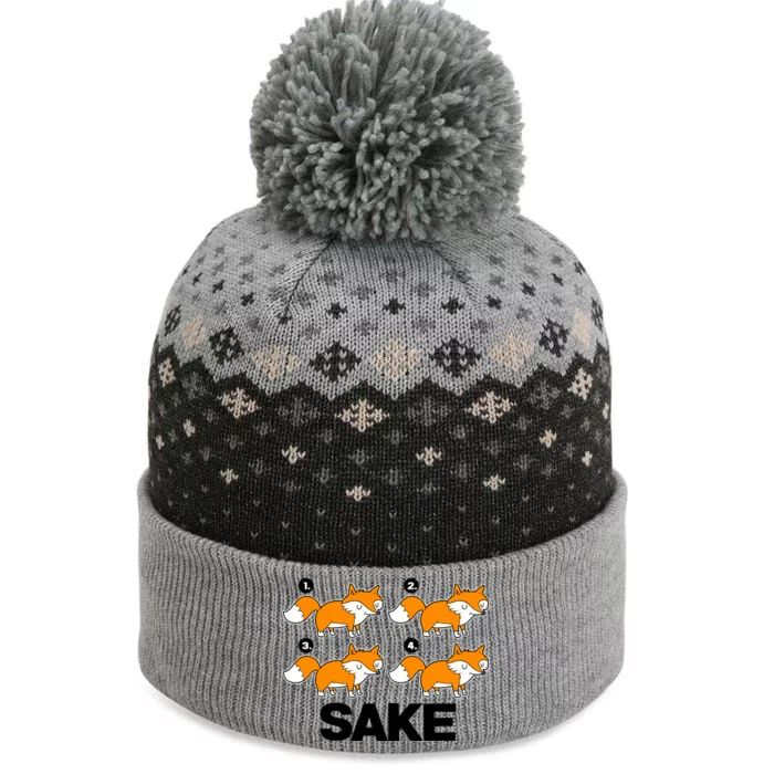 Four Fox Sake The Baniff Cuffed Pom Beanie