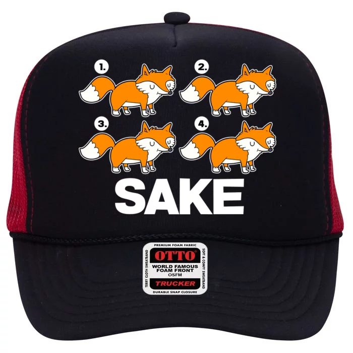 Four Fox Sake High Crown Mesh Trucker Hat