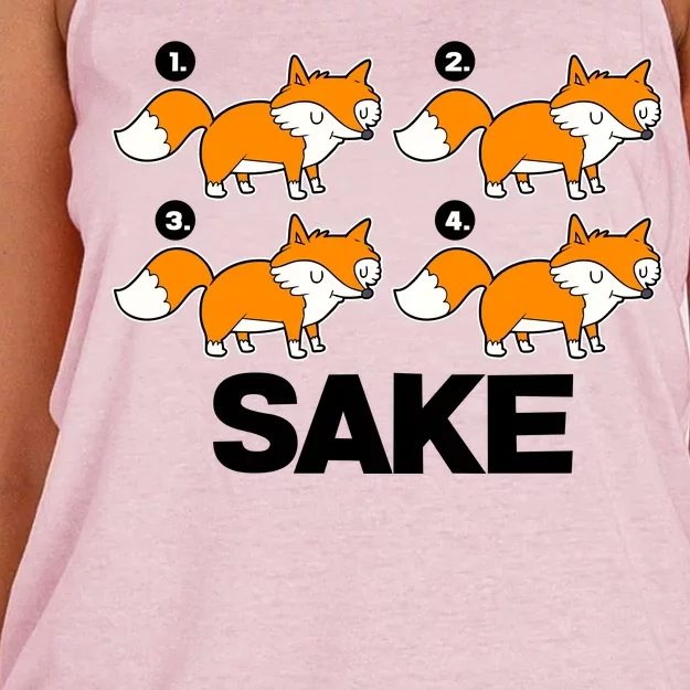 Four Fox Sake Women's Knotted Racerback Tank