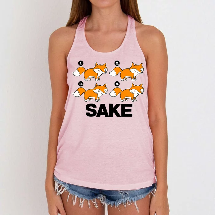 Four Fox Sake Women's Knotted Racerback Tank