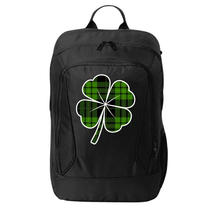 Four Leaf Clover Plaid City Backpack