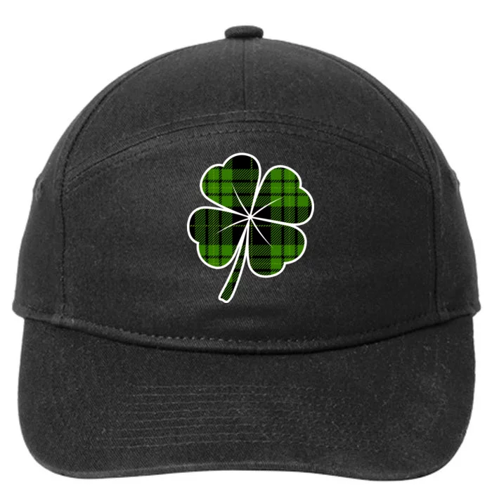 Four Leaf Clover Plaid 7-Panel Snapback Hat