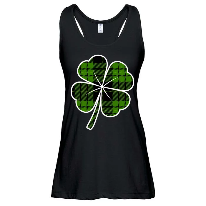 Four Leaf Clover Plaid Ladies Essential Flowy Tank