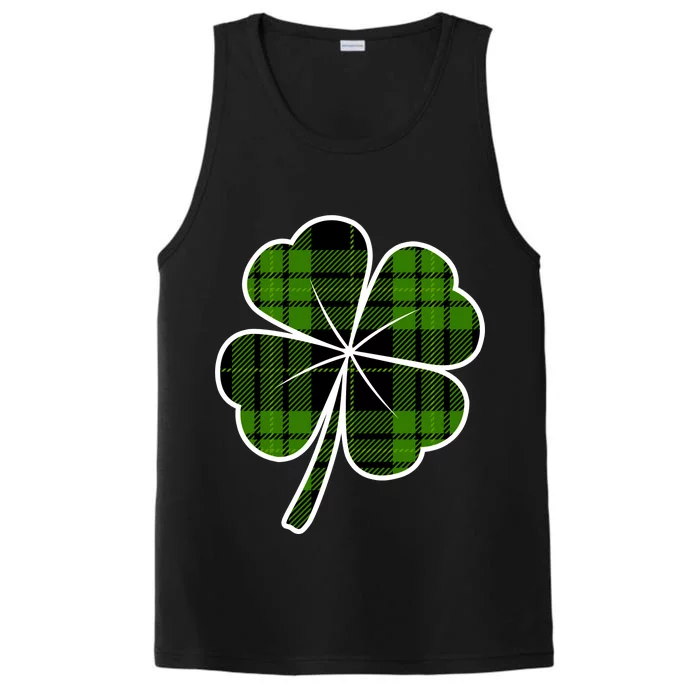 Four Leaf Clover Plaid Performance Tank