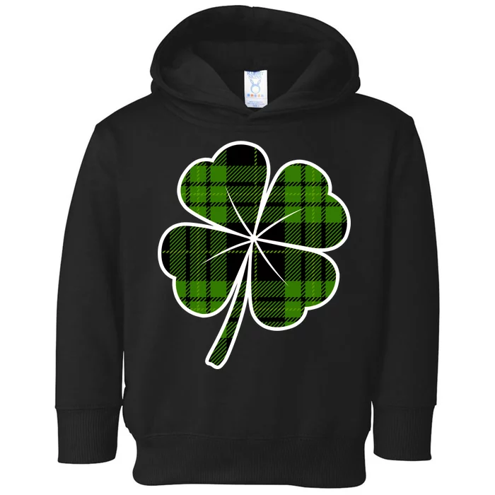 Four Leaf Clover Plaid Toddler Hoodie