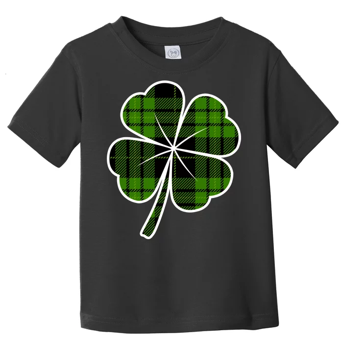 Four Leaf Clover Plaid Toddler T-Shirt