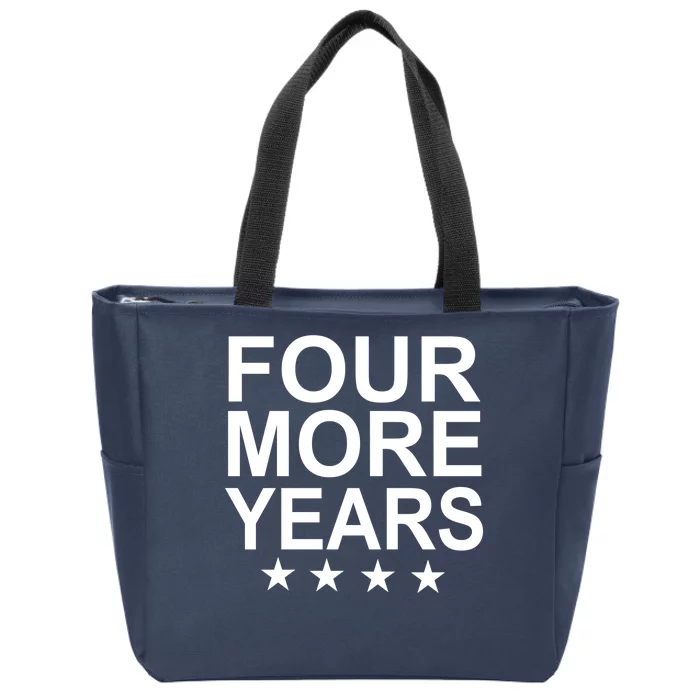 Four More Years Re-Elect Trump Zip Tote Bag