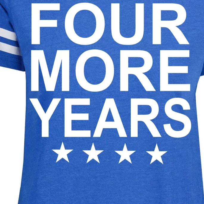 Four More Years Re-Elect Trump Enza Ladies Jersey Football T-Shirt