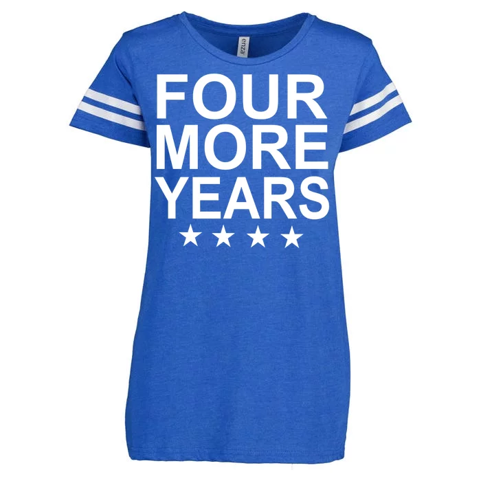 Four More Years Re-Elect Trump Enza Ladies Jersey Football T-Shirt